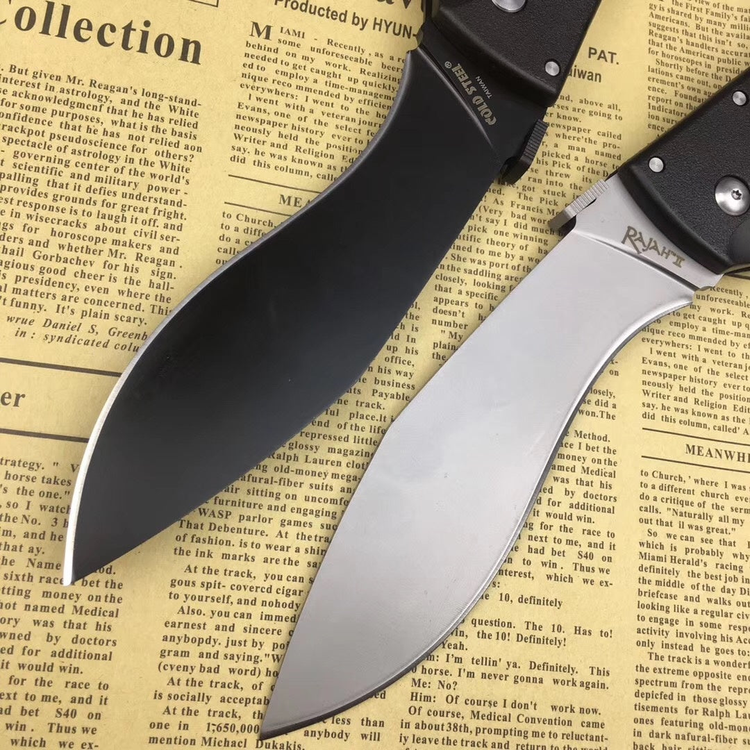 COLD STEEL New black/silver large folding knife material D2 steel survival knife multifunctional outdoor tactical rescue tool folding hunting