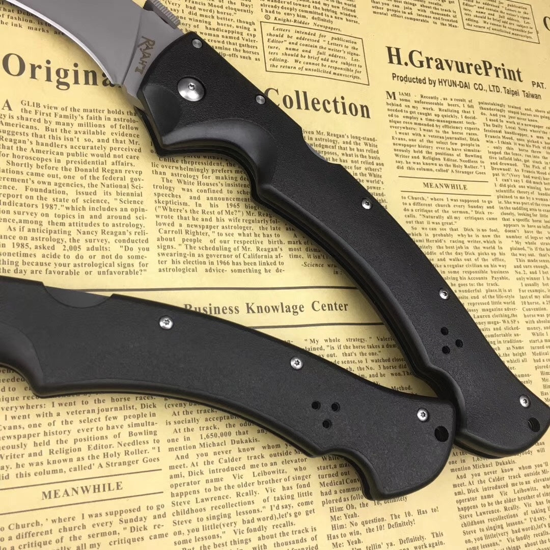 COLD STEEL New black/silver large folding knife material D2 steel survival knife multifunctional outdoor tactical rescue tool folding hunting