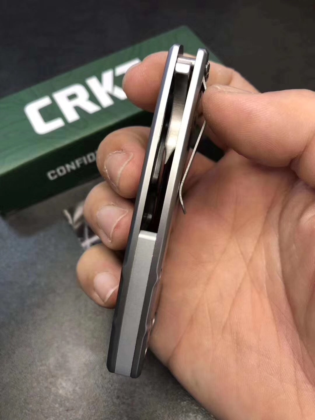CRKT Ball bearing folding knife blade ounce blade material 8cr13mov handle stainless steel handle camping survival knife EDC outdoor mini tool