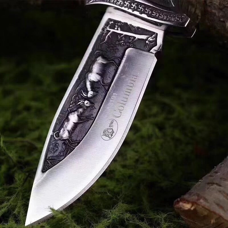 Columbia A3191 tactical folding knife combat camping practical portable folding knife hunting tactical outdoor survival rescue folding knife manual combat EDC tool