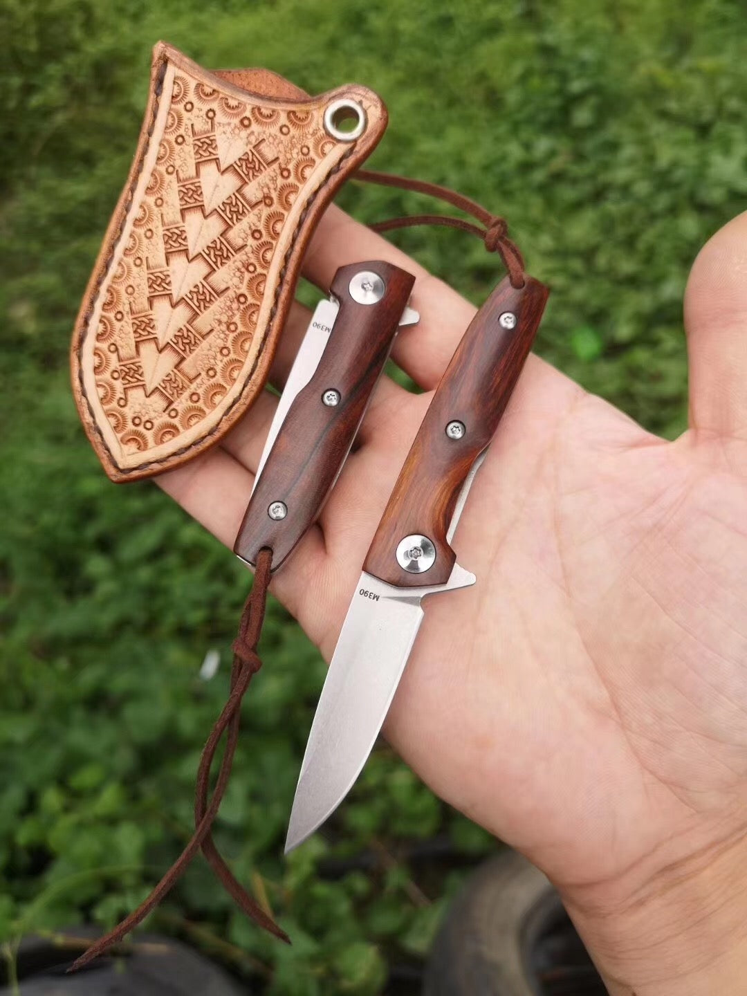 Austrian powder steel M390, high hardness high-grade knife steel, ball bearing folding knife, survival tactical knife, folding hunting knife, carry mini outdoor knife