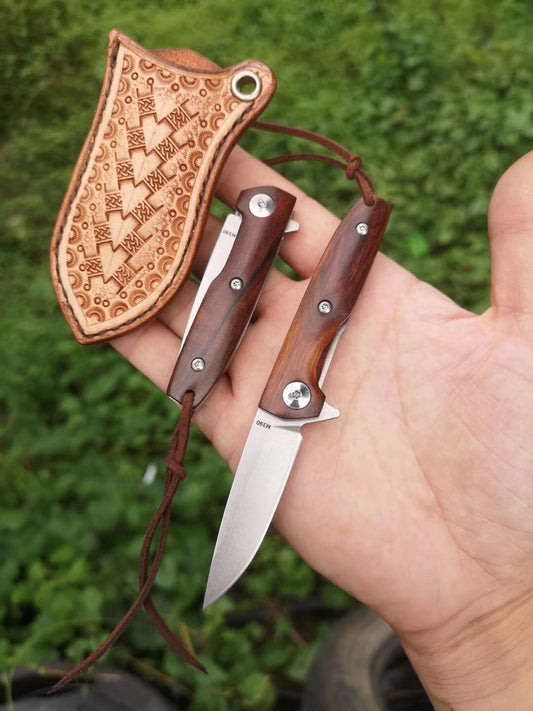 Austrian powder steel M390, high hardness high-grade knife steel, ball bearing folding knife, survival tactical knife, folding hunting knife, carry mini outdoor knife