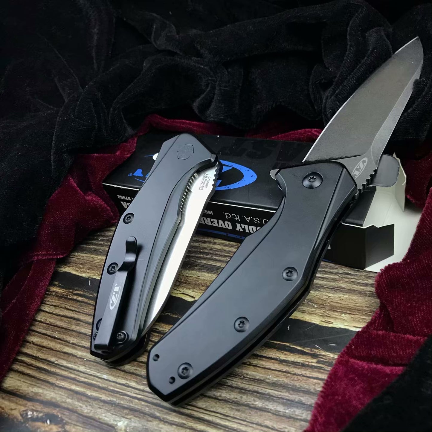 Zero Tolerance ZT Exquisite folding knife, 9cr18mov aluminum alloy steel military hunting survival tools