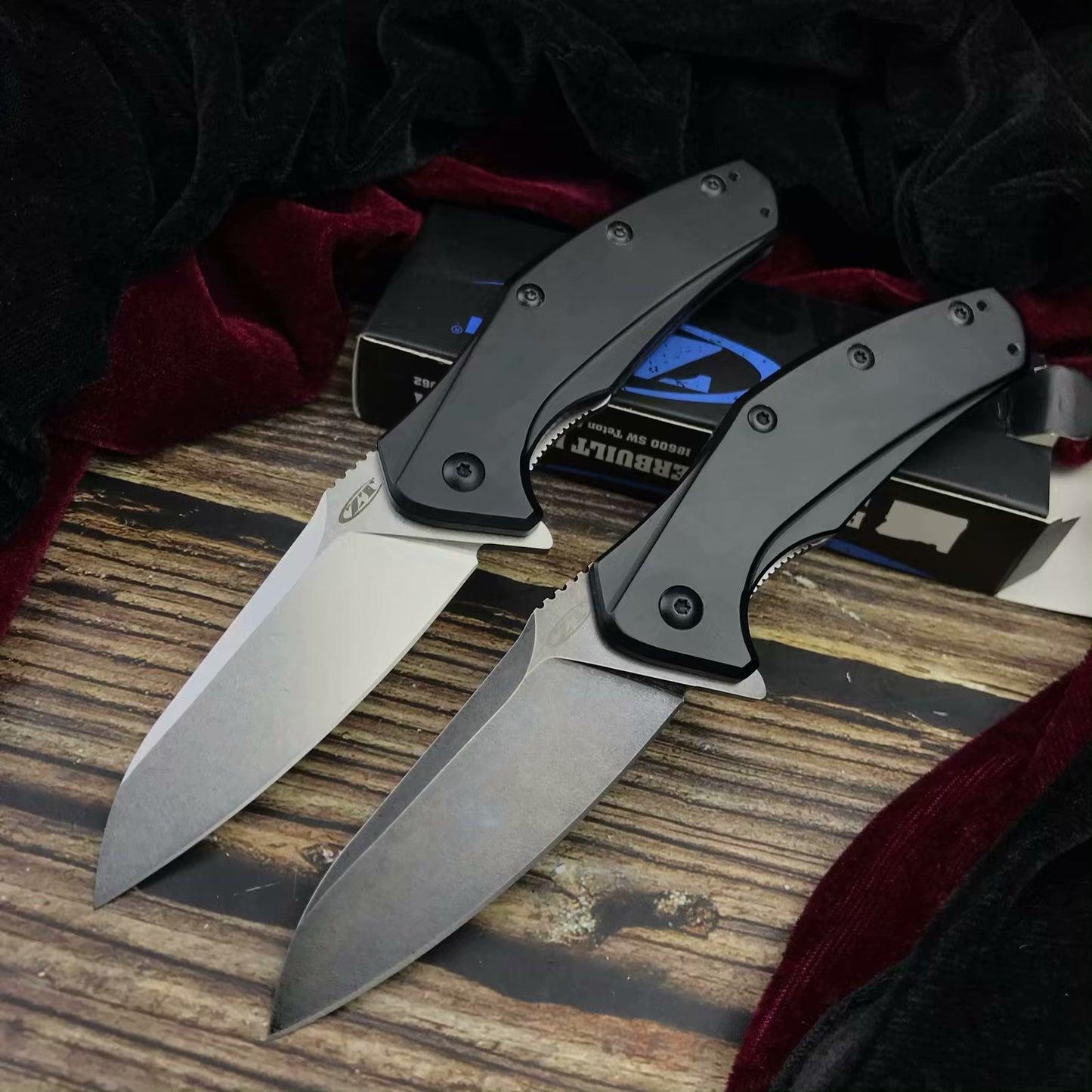 Zero Tolerance ZT Exquisite folding knife, 9cr18mov aluminum alloy steel military hunting survival tools