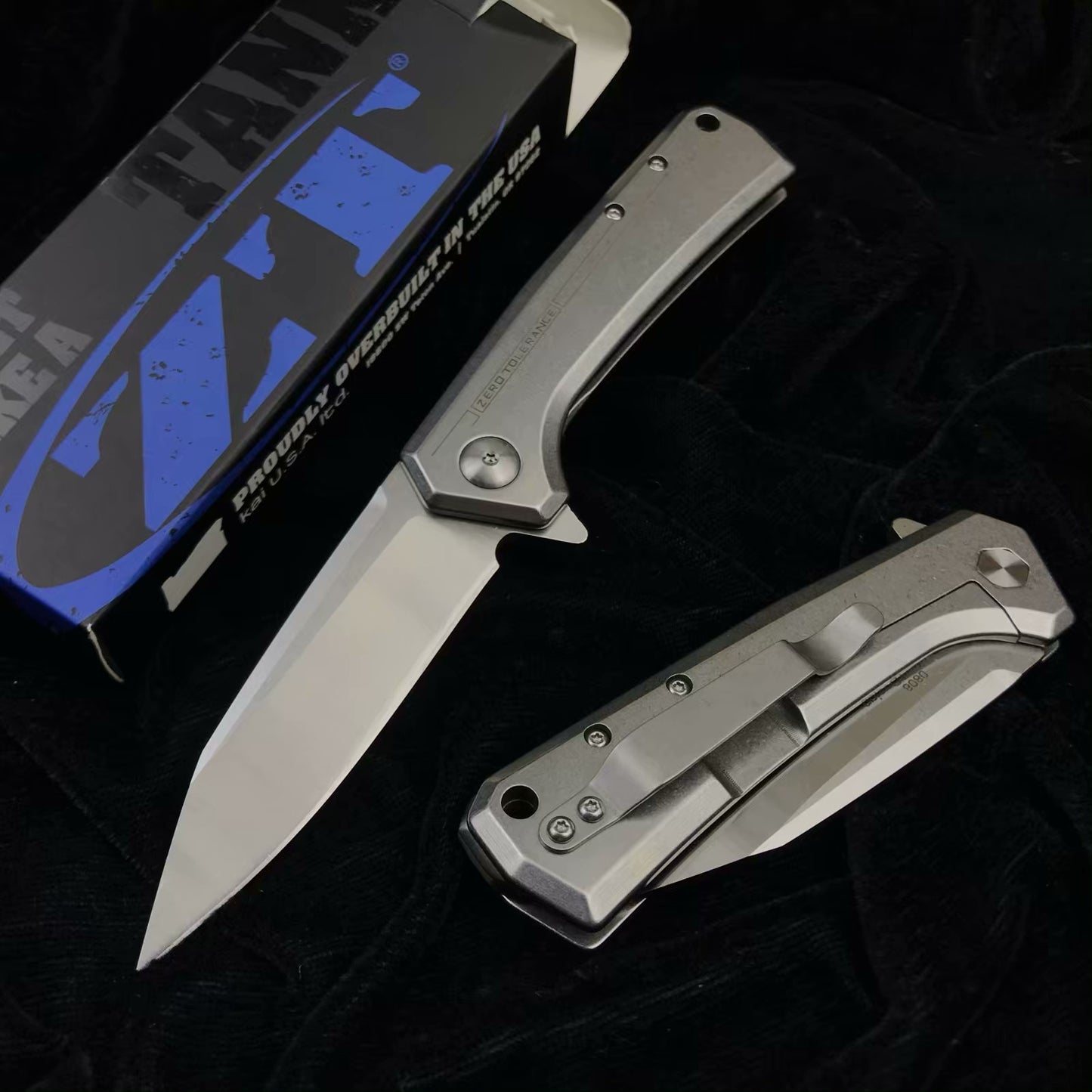 Zero Tolerance ZT New folding knife 58HRC stainless steel handle tactical knife bag camping tool quickly opens hunting knife survival knife
