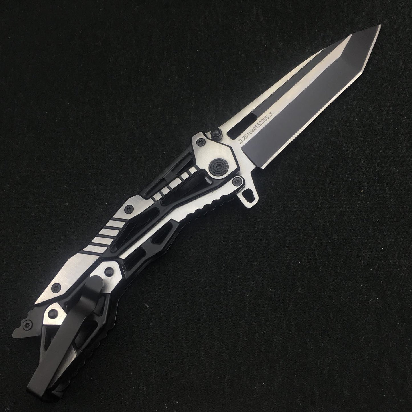 New folding all steel outdoor folding pocket knife 440 stainless steel tactical camping survival knife EDC tool