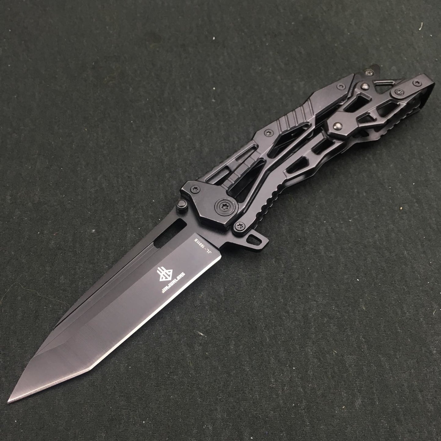 New folding all steel outdoor folding pocket knife 440 stainless steel tactical camping survival knife EDC tool