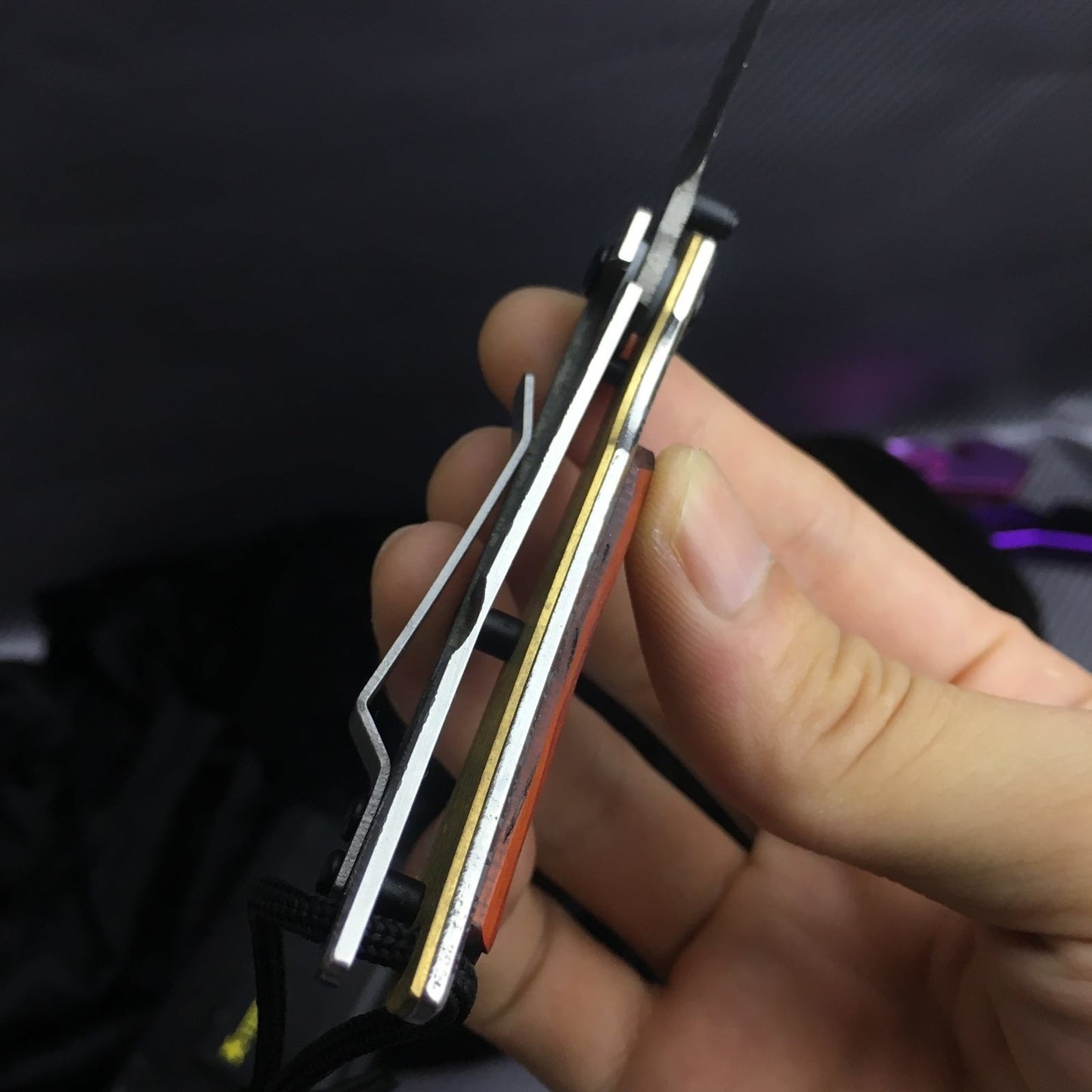 "3.9" pocket knife steel 5CR15MOV survival knife multi-functional outdoor tactical rescue tool folding hunting knife