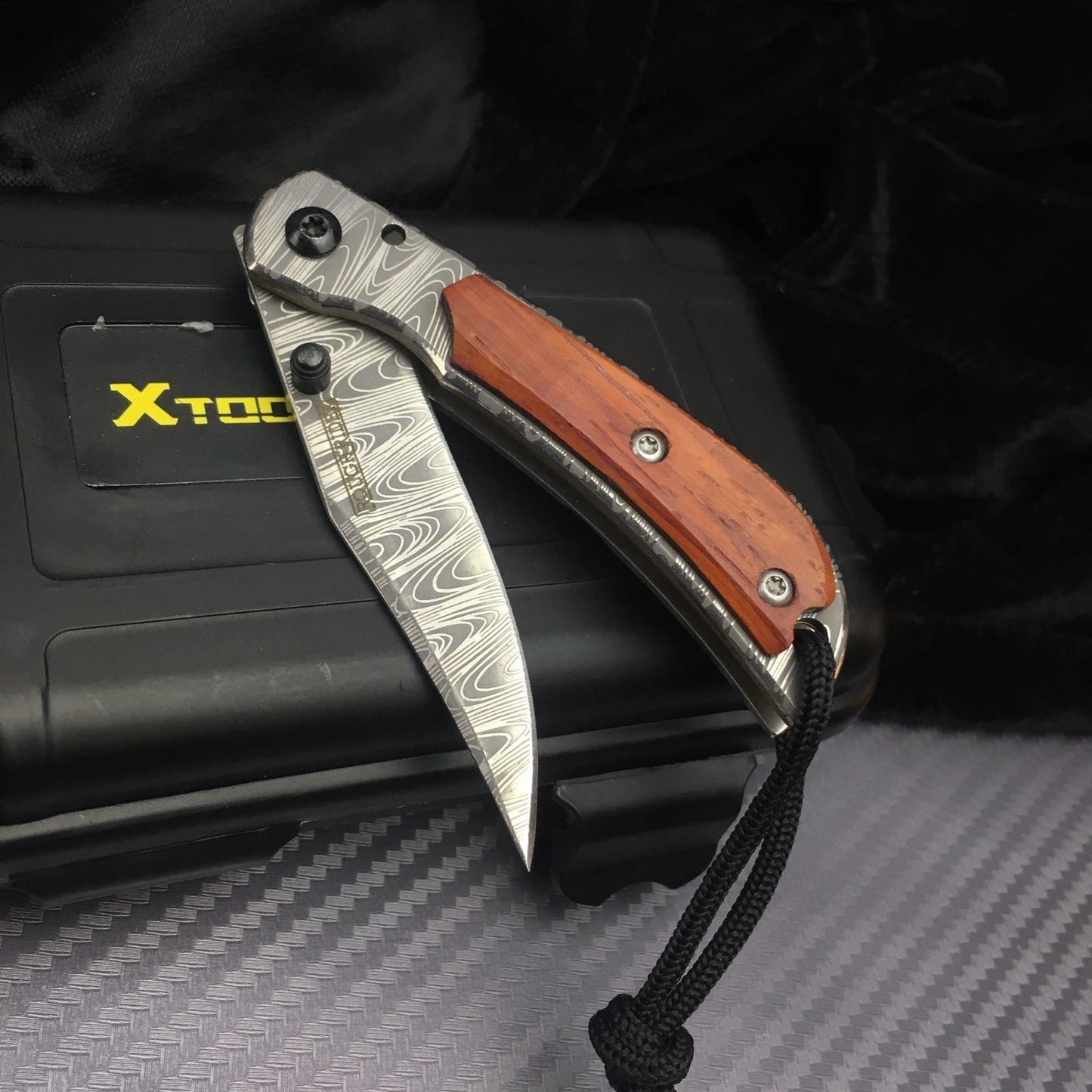"3.9" pocket knife steel 5CR15MOV survival knife multi-functional outdoor tactical rescue tool folding hunting knife