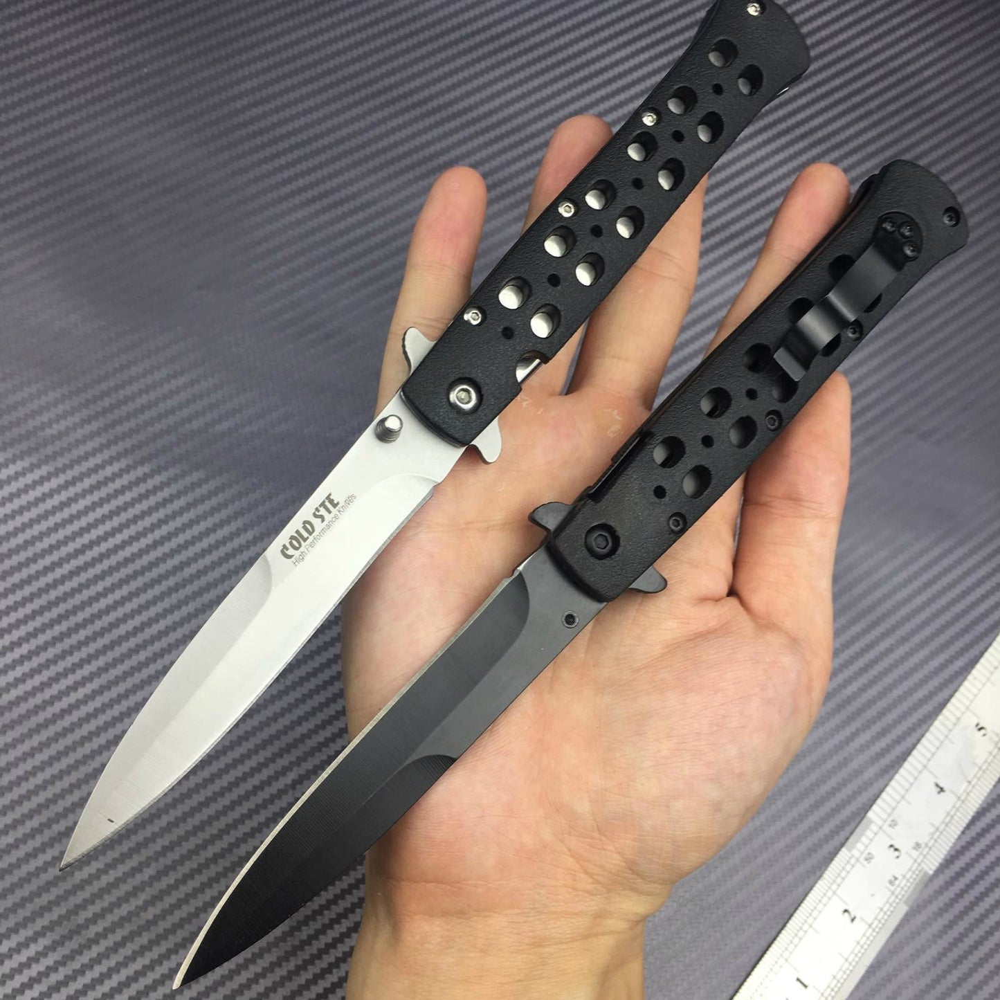 COLD STEEL High quality steel sheet +ABS engineered plastic sheet handle 440C stainless steel blade outdoor EDC knife tactical folding pocket knife hunter