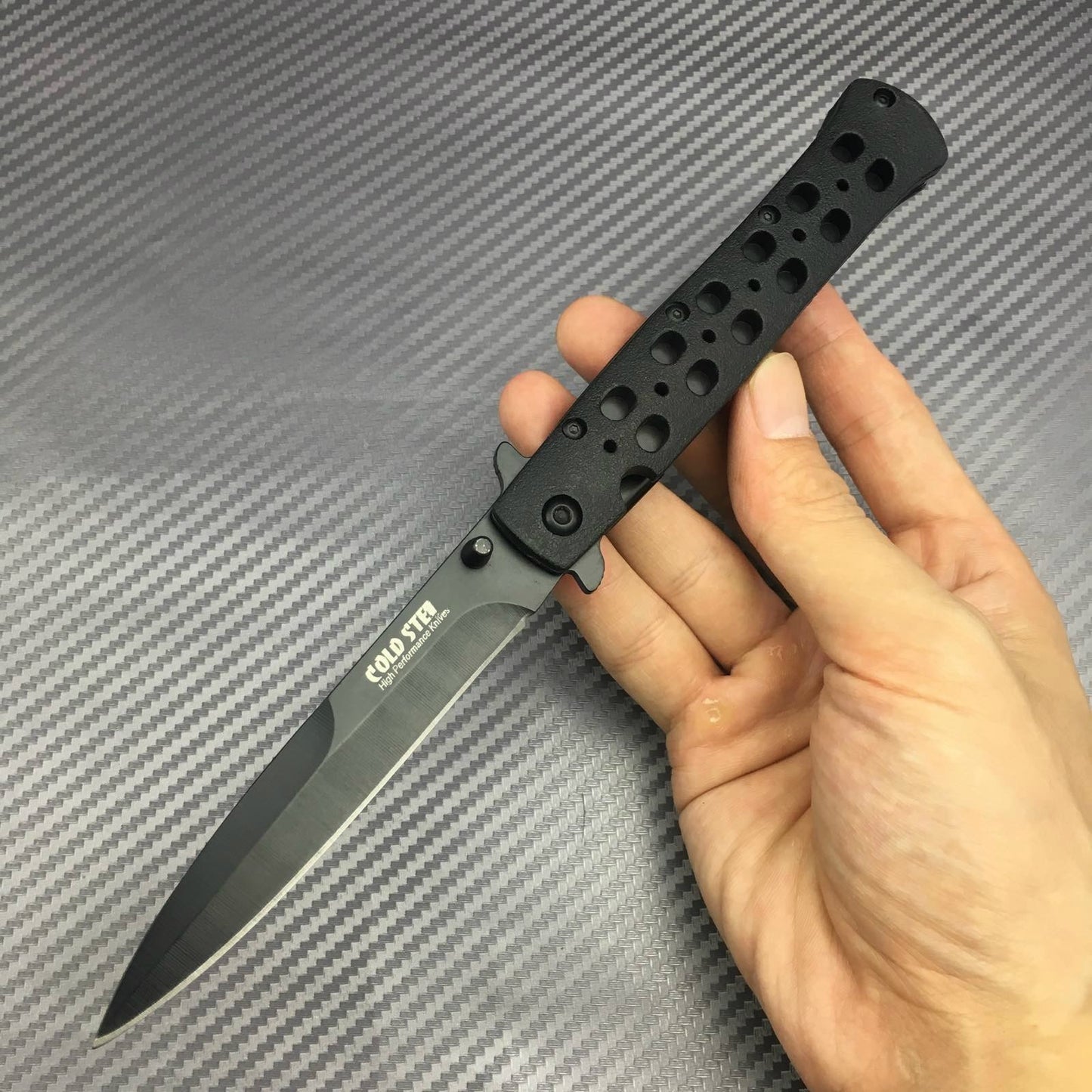 COLD STEEL High quality steel sheet +ABS engineered plastic sheet handle 440C stainless steel blade outdoor EDC knife tactical folding pocket knife hunter