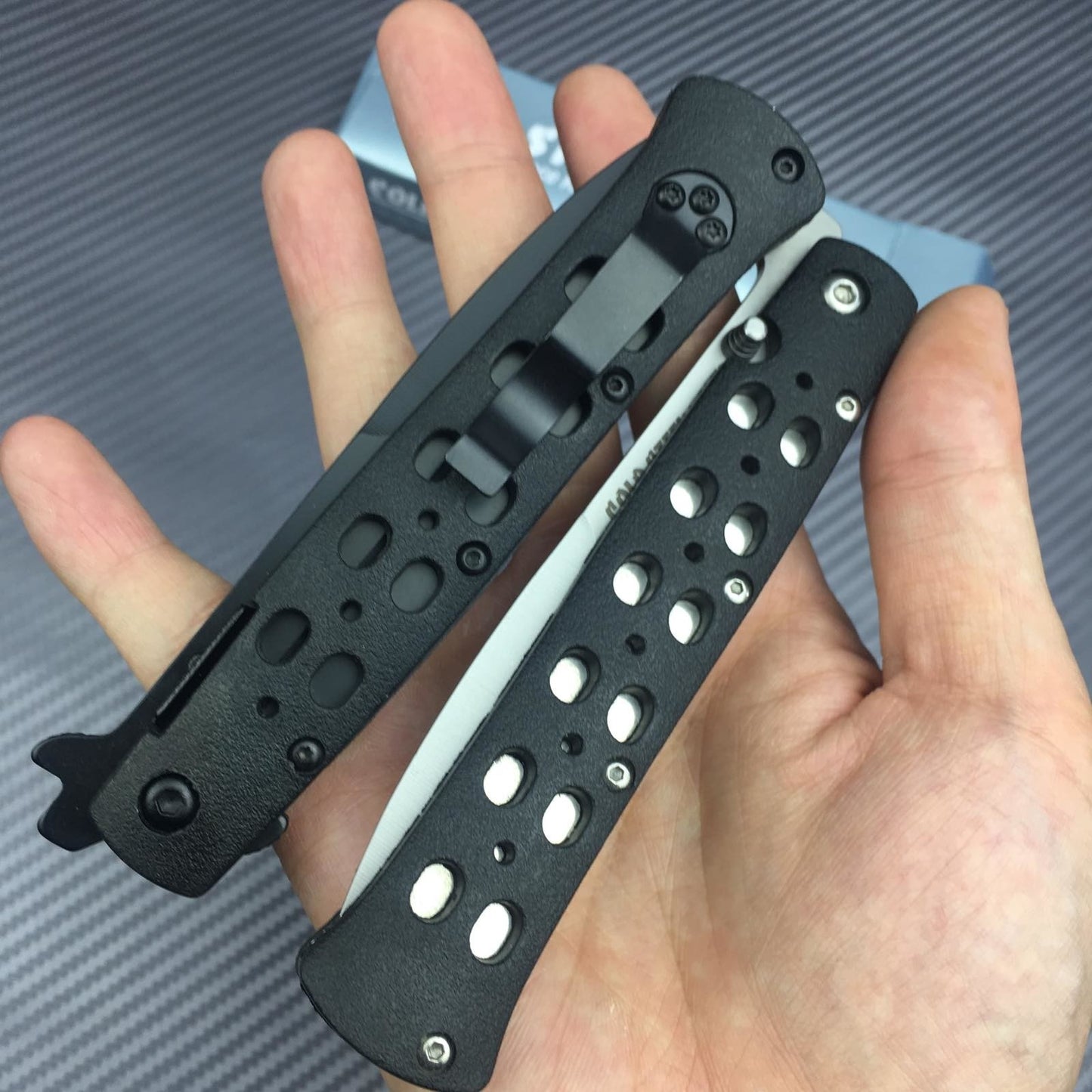 COLD STEEL High quality steel sheet +ABS engineered plastic sheet handle 440C stainless steel blade outdoor EDC knife tactical folding pocket knife hunter