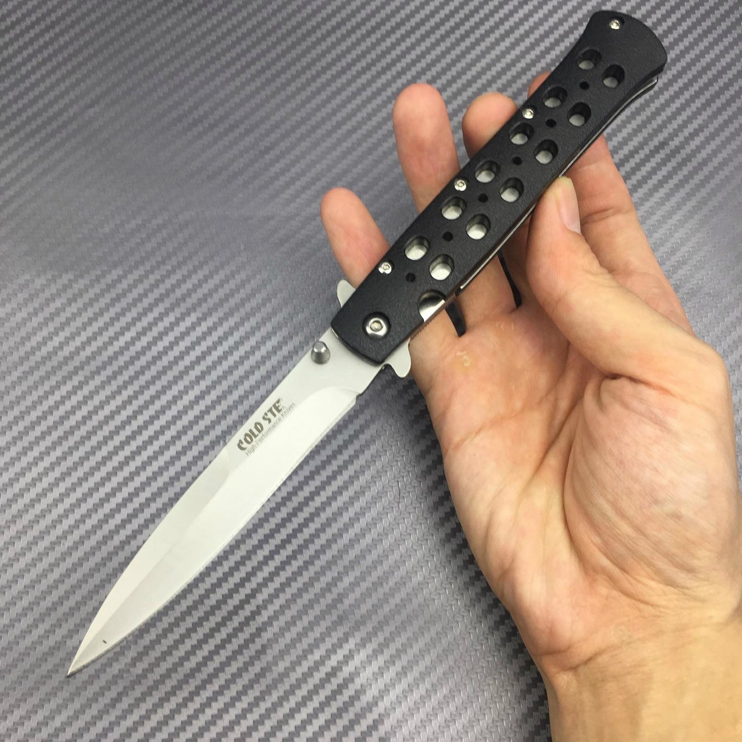 COLD STEEL High quality steel sheet +ABS engineered plastic sheet handle 440C stainless steel blade outdoor EDC knife tactical folding pocket knife hunter