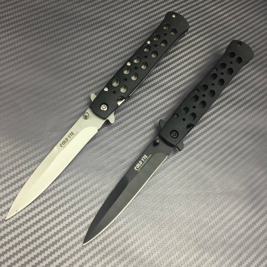 COLD STEEL High quality steel sheet +ABS engineered plastic sheet handle 440C stainless steel blade outdoor EDC knife tactical folding pocket knife hunter