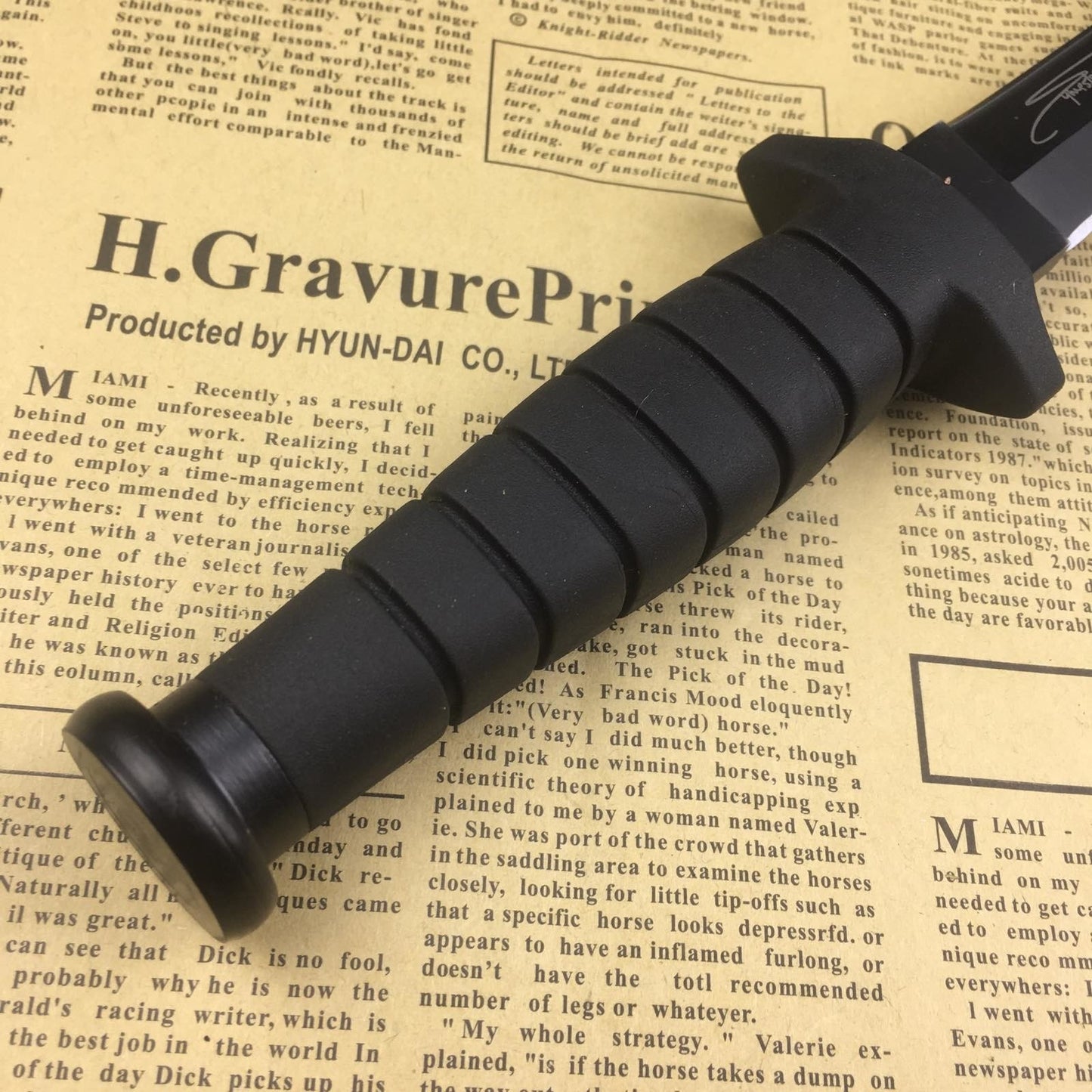 Rambo High quality military hunting knife double edged stainless steel camping knife 3Cr13 tactical knife black fixed blade