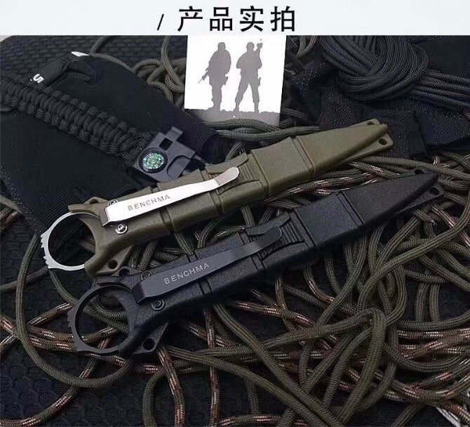 BENCHMADE field survival defensive knife combat knife camping fixed blade knife fighting flying knife outdoor survival rescue tool