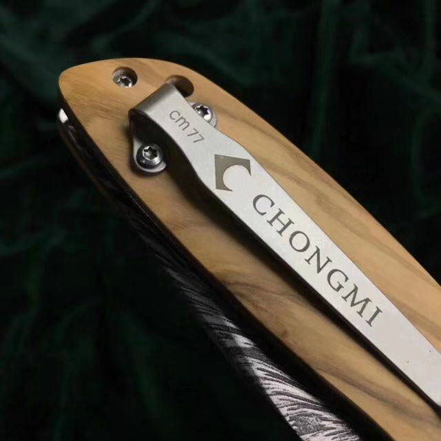 Outdoor survival essential camping knife, 57HRC folding knife, 3D printed color pattern camping knife tool