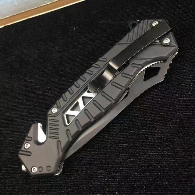 Smith wess Folding hunting knife 58HRC hardness grey titanium coated outdoor EDC tactical folding pocket knife