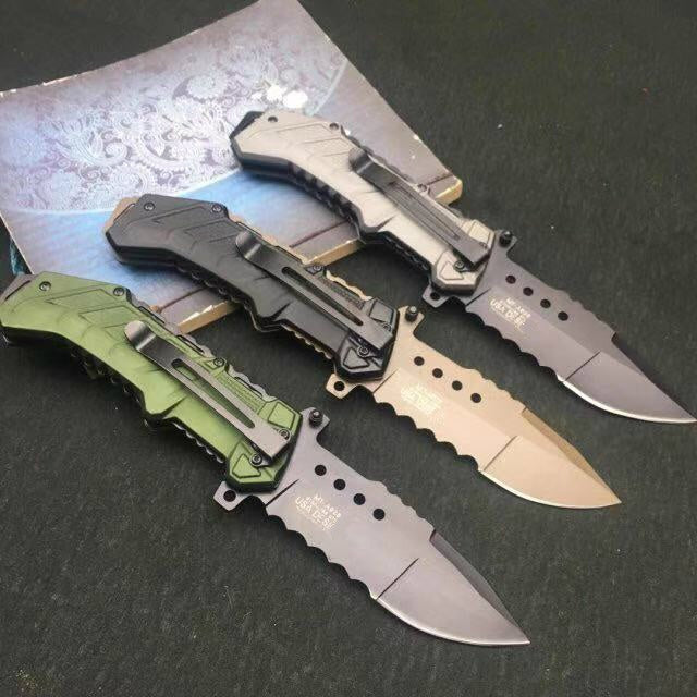 MTech Folding camping knife tactical rescue hunting knife 5Cr15Mov, handle outdoor survival EDC hand tool