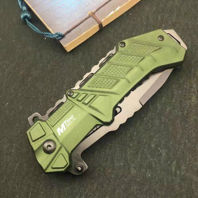 MTech Folding camping knife tactical rescue hunting knife 5Cr15Mov, handle outdoor survival EDC hand tool