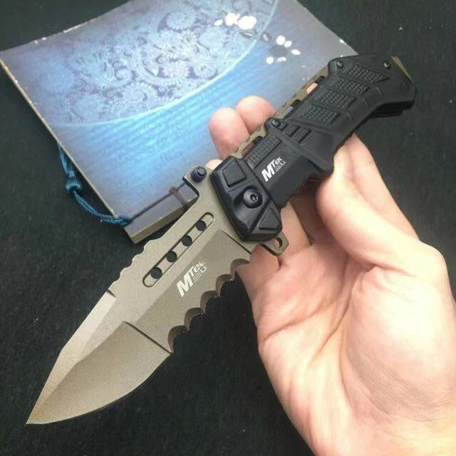 MTech Folding camping knife tactical rescue hunting knife 5Cr15Mov, handle outdoor survival EDC hand tool