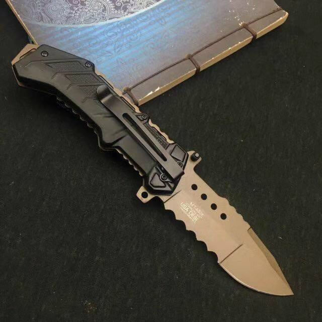 MTech Folding camping knife tactical rescue hunting knife 5Cr15Mov, handle outdoor survival EDC hand tool