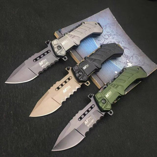 MTech Folding camping knife tactical rescue hunting knife 5Cr15Mov, handle outdoor survival EDC hand tool