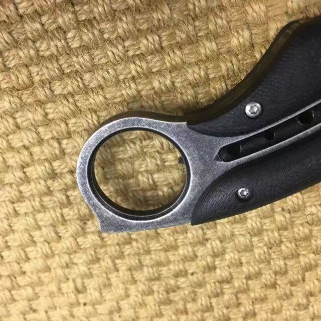 Outdoor camping tactical claw 59HRC tactical combat claw surface stone wash adventure and EDC tools