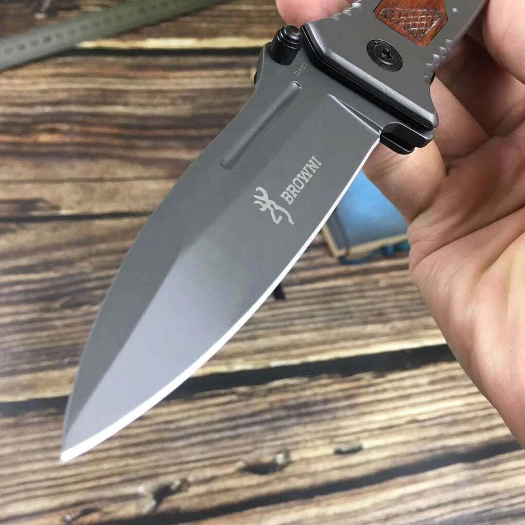 Browning Outdoor folding knife high hardness cutting tool 3Cr13Mov portable outdoor survival camping self-defense knife