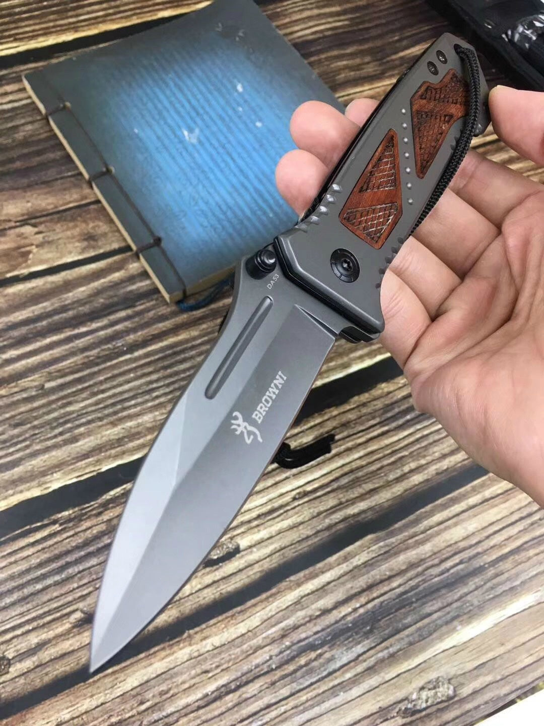 Browning Outdoor folding knife high hardness cutting tool 3Cr13Mov portable outdoor survival camping self-defense knife
