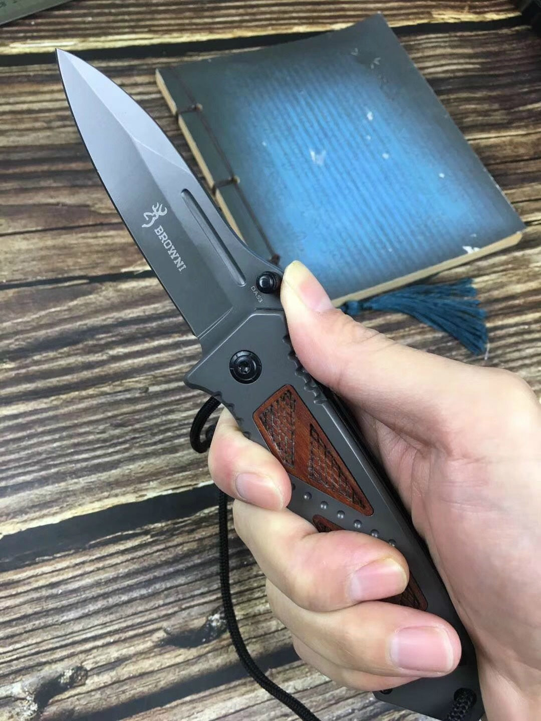 Browning Outdoor folding knife high hardness cutting tool 3Cr13Mov portable outdoor survival camping self-defense knife