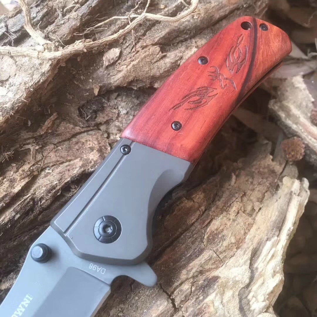 Browning 440 stainless steel tactical survival folding knife corrosion resistant camping hunting outdoor knife camping hunting fishing knife gift