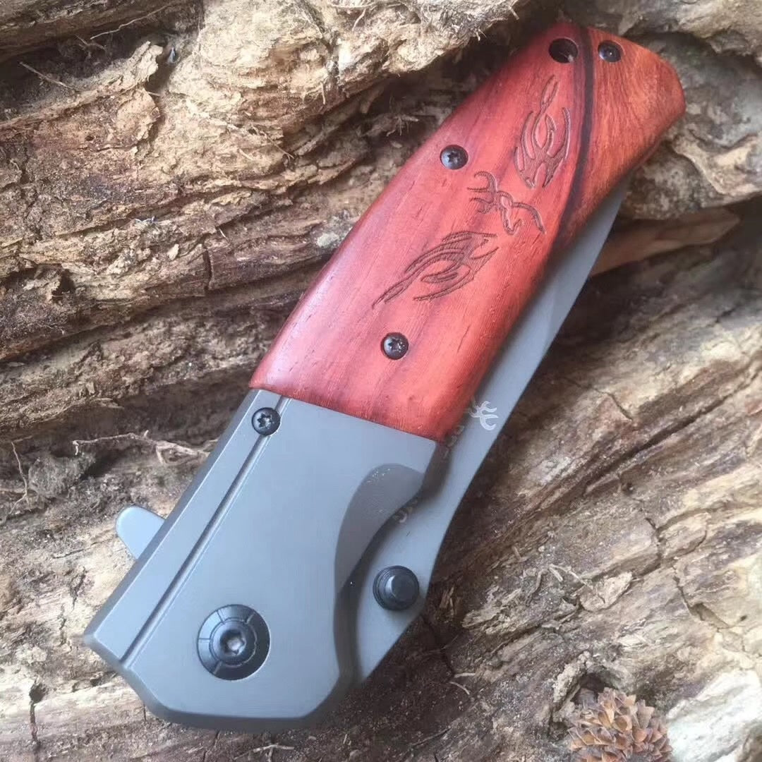 Browning 440 stainless steel tactical survival folding knife corrosion resistant camping hunting outdoor knife camping hunting fishing knife gift