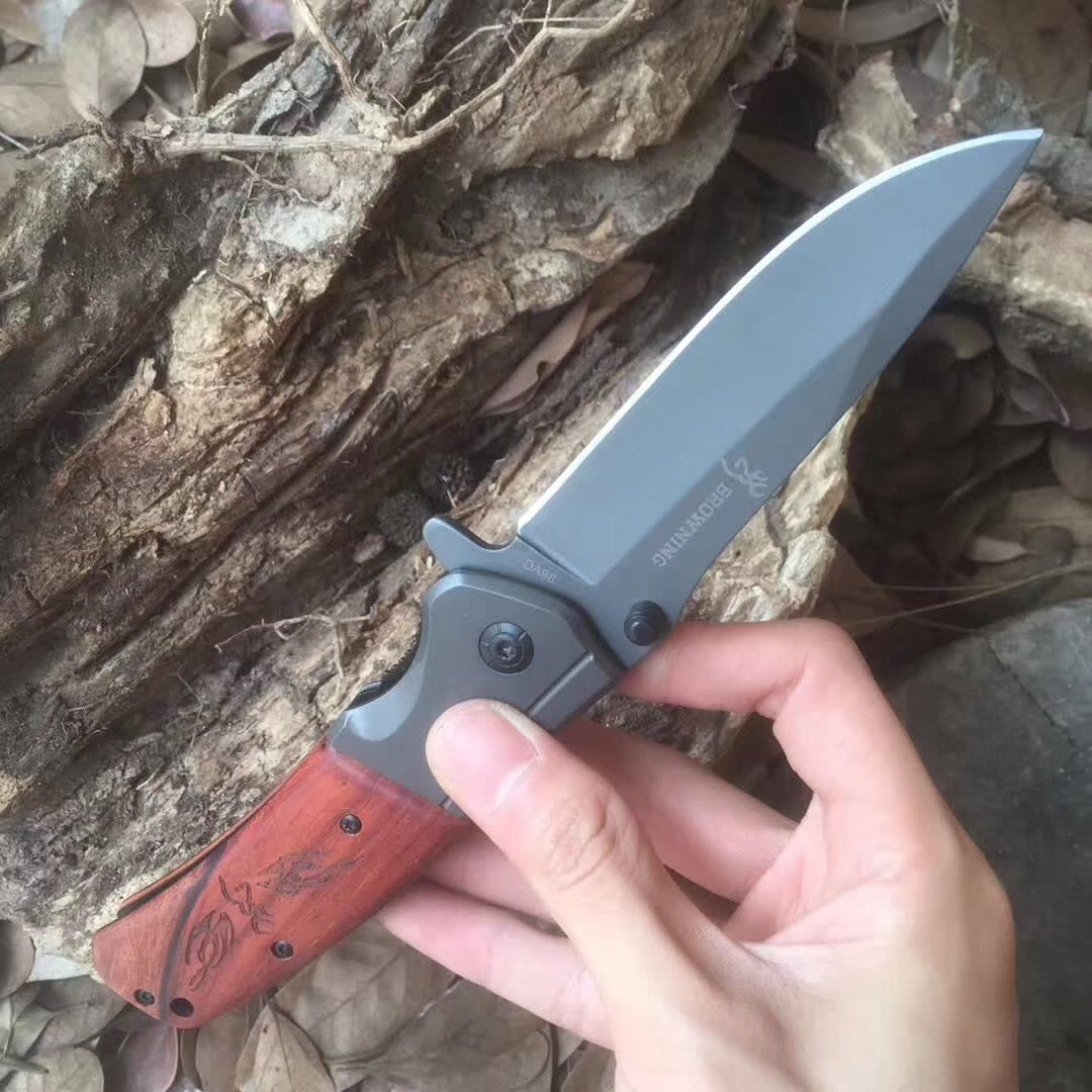 Browning 440 stainless steel tactical survival folding knife corrosion resistant camping hunting outdoor knife camping hunting fishing knife gift
