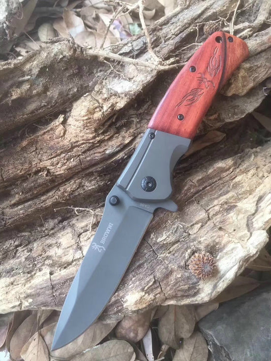 Browning 440 stainless steel tactical survival folding knife corrosion resistant camping hunting outdoor knife camping hunting fishing knife gift