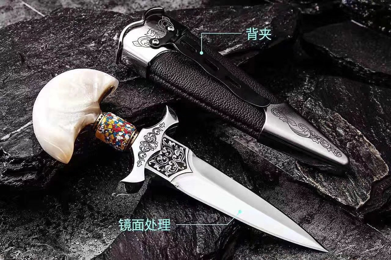 Hot selling portable mini outdoor tools saber outdoor survival first aid knife (push knife, hand drill, boxing knife, push dagger, t-handle knife) collectible gift for friends