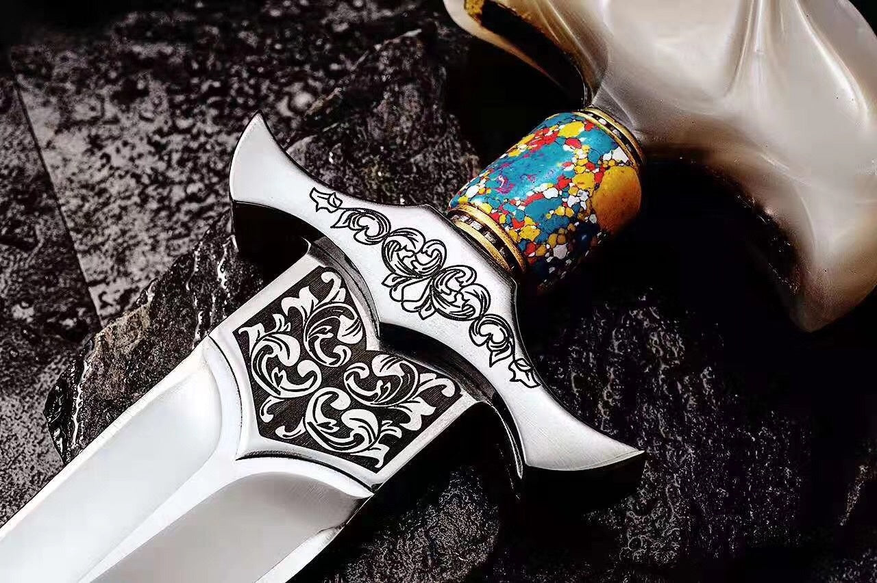 Hot selling portable mini outdoor tools saber outdoor survival first aid knife (push knife, hand drill, boxing knife, push dagger, t-handle knife) collectible gift for friends