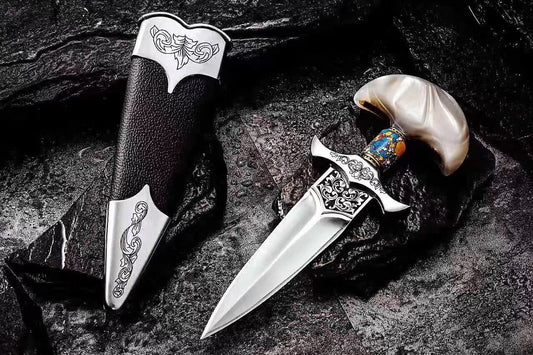 Hot selling portable mini outdoor tools saber outdoor survival first aid knife (push knife, hand drill, boxing knife, push dagger, t-handle knife) collectible gift for friends
