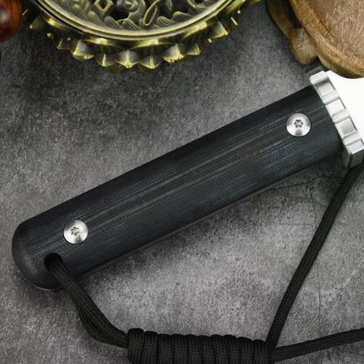 Tactical knife field forces diving hunting knife survival rescue fixed blade edge serrated straight knife stainless steel combat camping portable EDC tool
