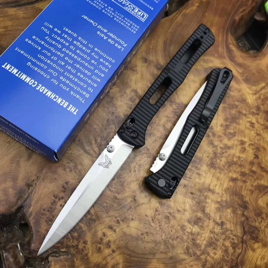 Quality outdoor camping 440C portable minimalist tactical rescue hunting camping survival tool, hard nylon fiberglass