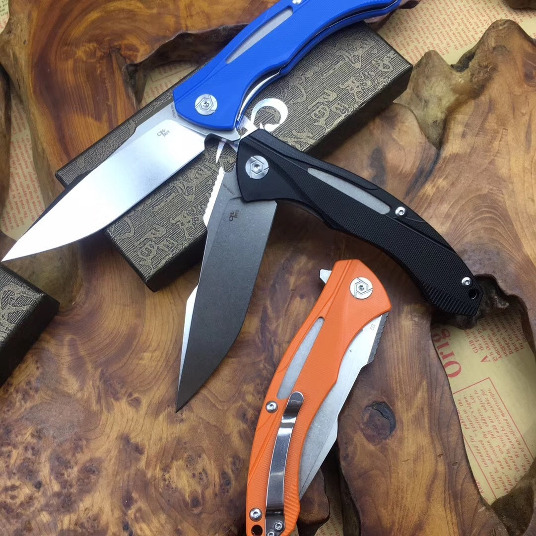 Outdoor Camping G10 Handle D2 steel Survival Knife AXIS-Assisted Folding Knife Multifunction Outdoor Tactical Rescue Tools Folding Hunting Knife