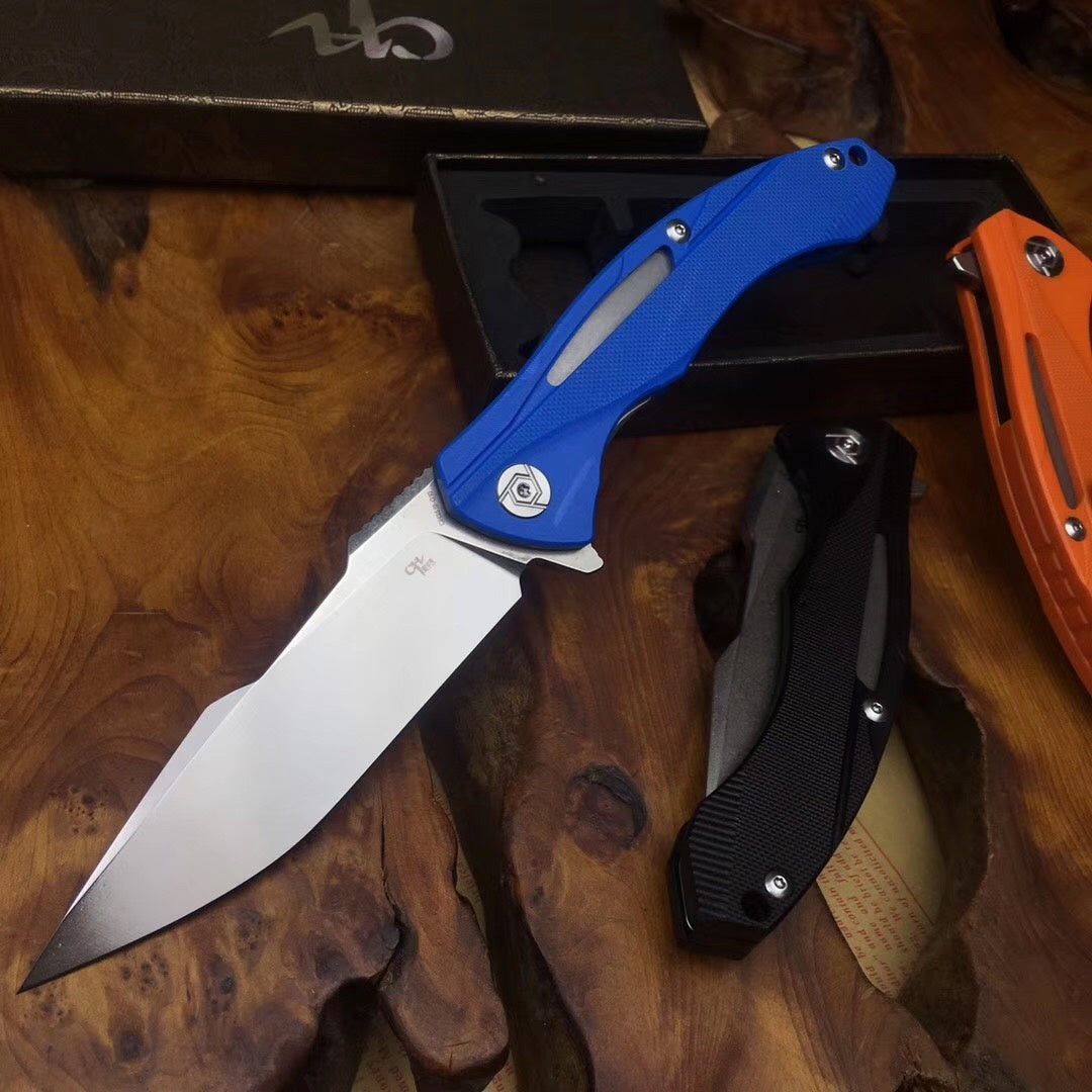 Outdoor Camping G10 Handle D2 steel Survival Knife AXIS-Assisted Folding Knife Multifunction Outdoor Tactical Rescue Tools Folding Hunting Knife