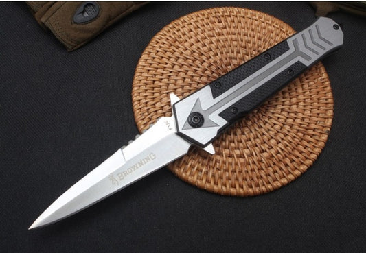 Browning Outdoor portable Swiss army knife multi-functional high hardness knife hunting camping survival knife all steel +G10 handle
