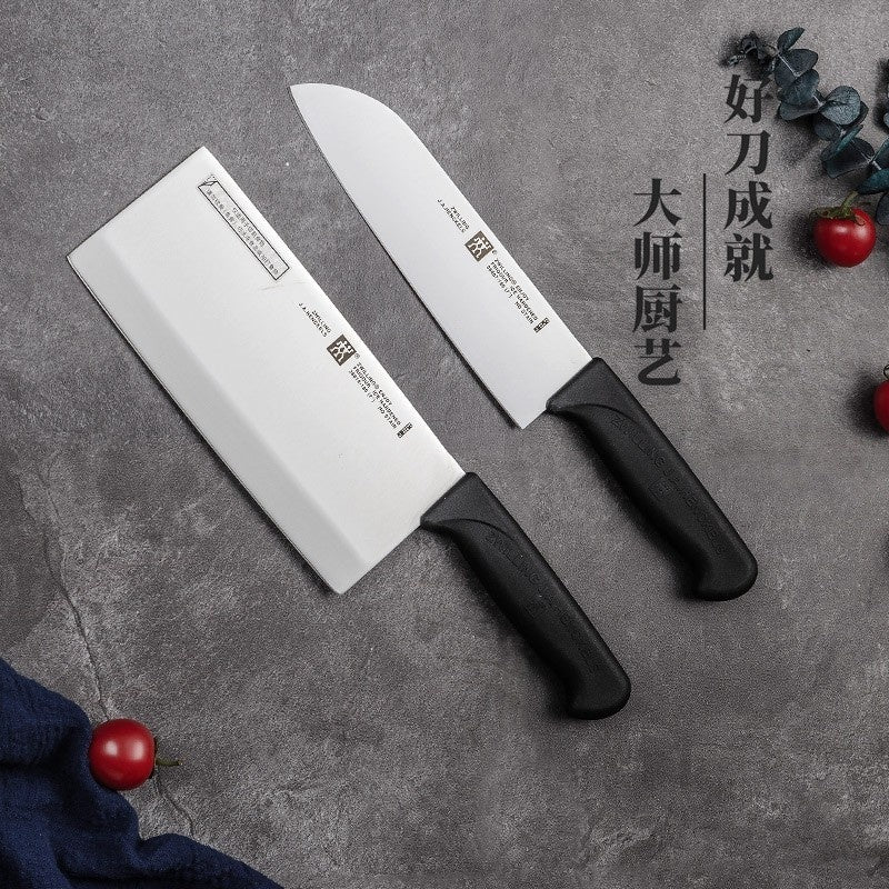 Enjoy Chefs Knife Set Knives Kitchen Set - Real plastic Handle- Kitchen Knife Set with Hardness Gift Black Box- Professional Kitchen Knife - 2 Piece Stainless Steel Cutlery Knives Set