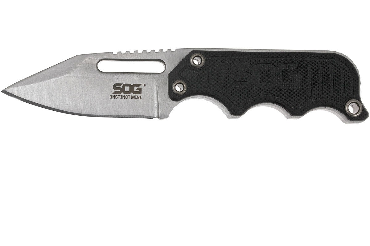 Edc Small Fixed Blade Knives – Instinct Mini 1.9 Inch Full Tang Belt Knife and Boot Knife w/Tactical Knife Sheath and Neck Knife Chain (NB1002-CP)