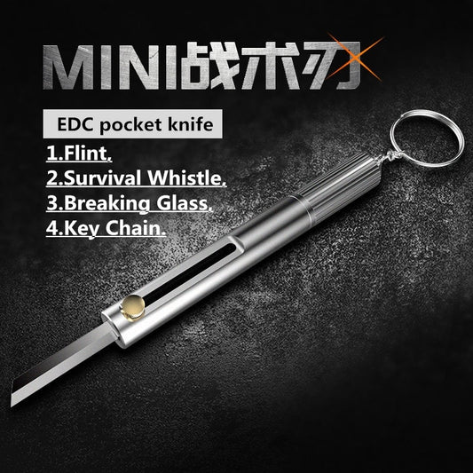 Emergency Mini Necklace Blade Fruit Knife for Camp Hunt Survive Hike Edc Pocket