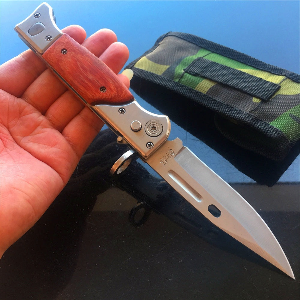 POCKET KNIFE SPRING ASSISTED OPEN KNIVES OTF AUTO Out The Blade Tactical Hunting EDC Camping Rescue Tools