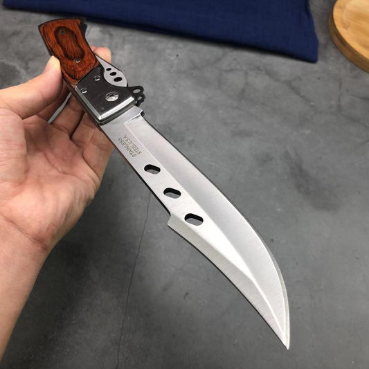 2020 NEW VERY SUYRDY Military Stainless Steel Fixed Blade Knife Folding Self Defense Pocket Knife, Outdoor Hunting Survival Combat Dagger Camping Fishing Knives