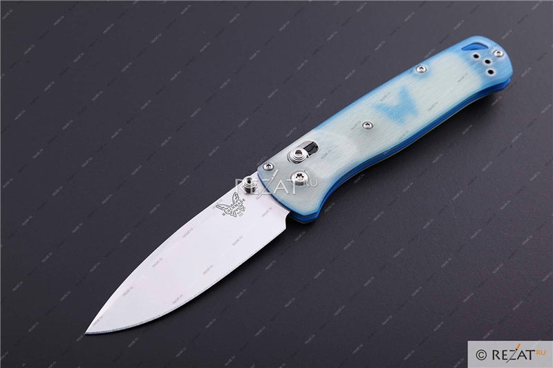 Benchmade 535-1901 Limited Edition Bugout AXIS Folding Knife 3.24" CPM-20CV Satin Plain Blade, Jade G10 Handles