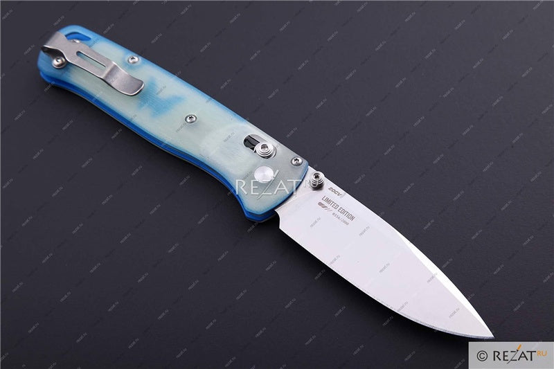 Benchmade 535-1901 Limited Edition Bugout AXIS Folding Knife 3.24" CPM-20CV Satin Plain Blade, Jade G10 Handles